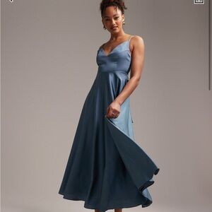 ASOS blue midi dress
